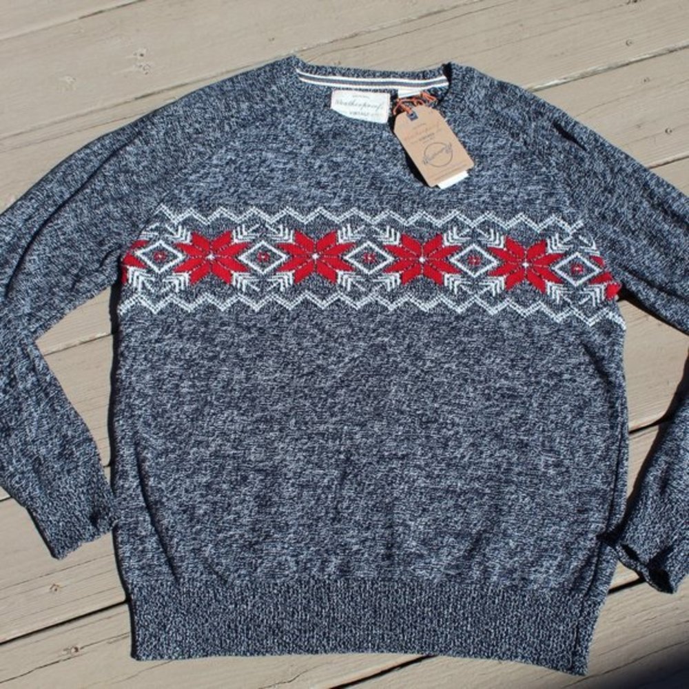 Weatherproof VIntage 100% Cotton Crewneck Pullover Sweater
